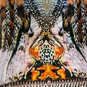 Animal Print V-Neck Top